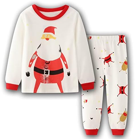 Cotton Long Sleeve Matching Holiday Set Boys Girls