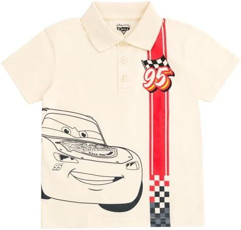 Disney Lightning McQueen Kids polo shirt shorts set