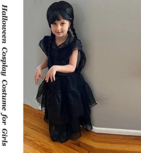 Girls Black Princess Halloween Costume Outfit for Kids