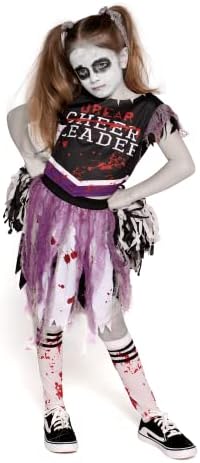 Zombie Halloween Cheerleader Costume Girls