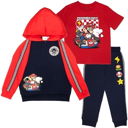 Nintendo Mario Kart Boys Graphix Set Lightweight Trip-Proof Outfit Kids Love