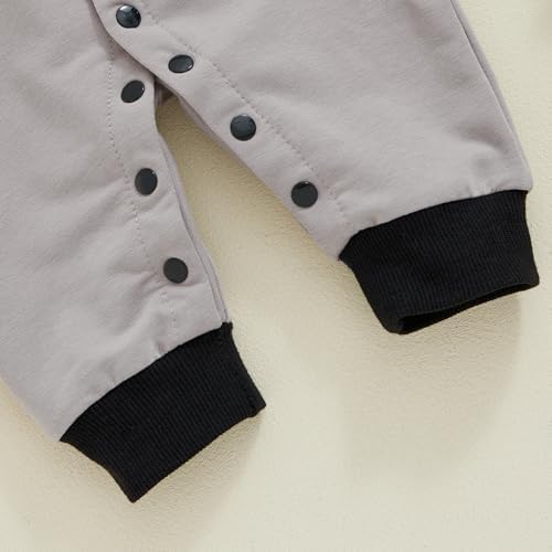 uggies Halloween Baby Boys Outf Long Sleeve Romper with Bowtie Jumpsuit
