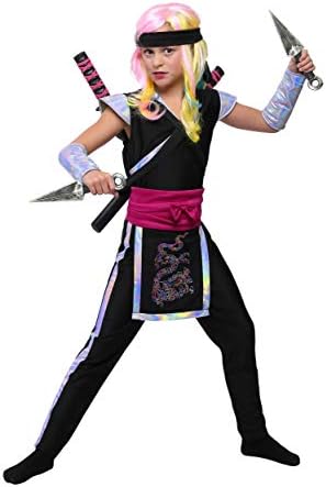 Fun Costumes Girls Rainbow Ninja Costume