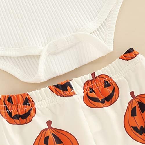 My First Halloween Baby Girl Outfit ROMPER BELL BOTTOMS HEADBAND
