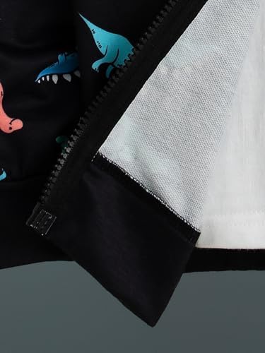 Premium Comfort Boys 2-Piece Dinosaur Print Outfit Set