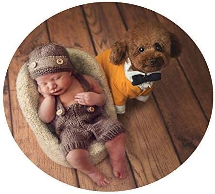 Vemonllas Newborn Baby Photography Kit Handmade Knit Bonnet and Pants