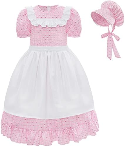 NSPSTT Girls Colonial 1800s Dress Set