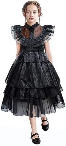 GUUZOGG Wednesday Addams Costume Dress for Girls