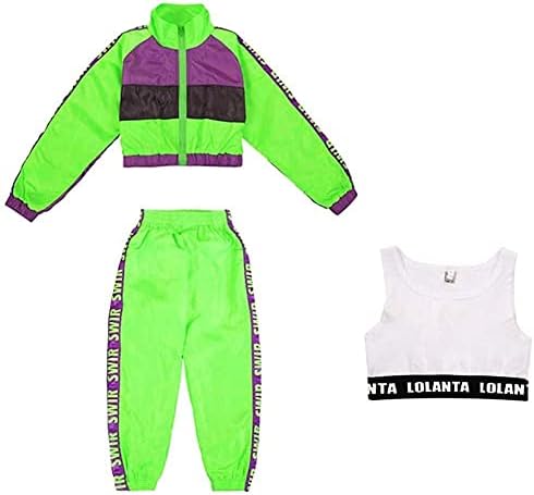 Dance Costumes Set for Girls Modern Hip Hop Style