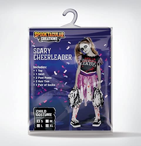 Zombie Halloween Cheerleader Costume Girls
