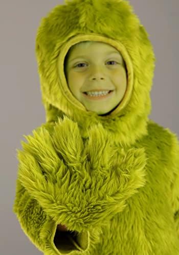 Fun Costumes Dr Seuss Grinch Toddler Open Face Costume includes headpiece gloves jumpsuit