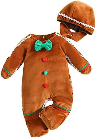 Gingerbread Romper Onesie for Newborns Babies