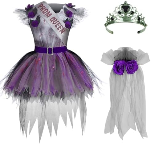 Spooktacular Creations Zombie Prom Queen Costume for Girls - Halloween