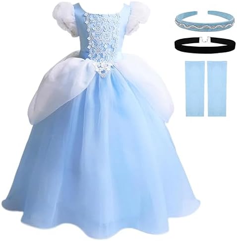 Stunning Princess Costume for Little Girls 2-13T Halloween Christmas Party Perfect