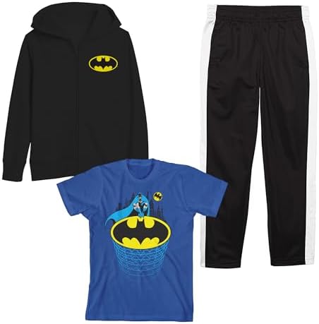 Classic Bat Way youth boys batman 3 piece t-shirts set