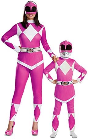 Disguise Pink Ranger Costume for Girls Medium