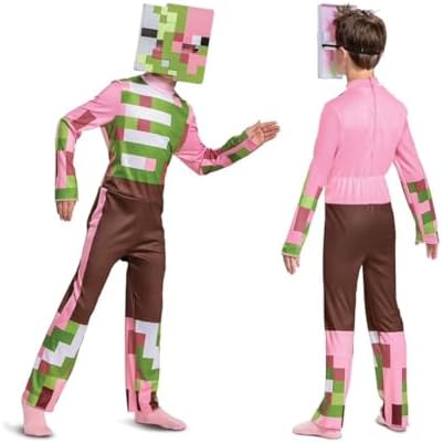 Zombie Pigman Costume for KidsHalloweenMinecraft Costumes