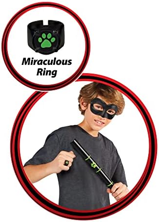 Mirror of Miraculous Ladybug Cat Noir Superhero Role-Play Collectible Kids Costume