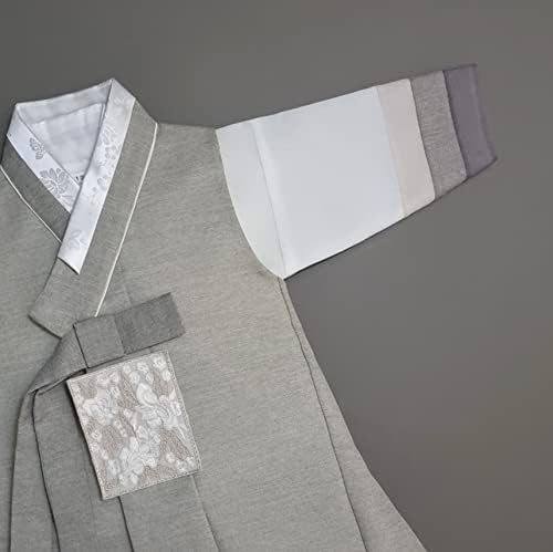 Stunning Korean Striped Green Boy Hanbok for Birthdays Celebrations