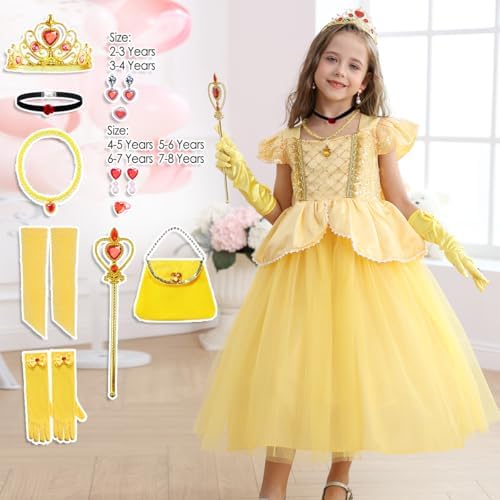 Belle Yellow Princess Costume