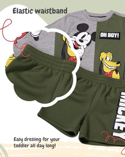Disney 2-Piece Boys Set Mickey Mouse Lightning McQueen Outfit