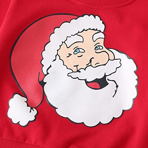 Pullover Pants Set for Boys Santa Prints Toddler Christmas Outfit
