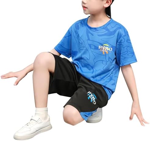 Summer Quick-Drying Boys Sports Set - 5-Piece Two-Piece Shorts