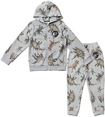 Little Kids to Big Kids Dinosaur T-Rex hoodie and pants set
