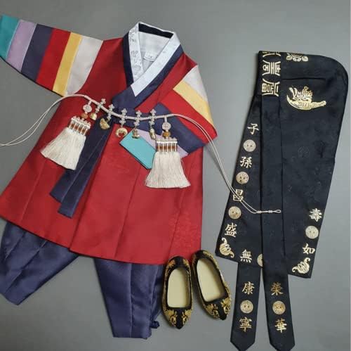 Beautiful Multi-Colored Sleeves Boy Hanbok