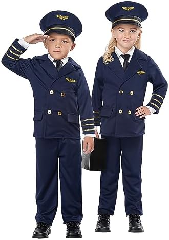 Toddler Pilot costume with realistic details