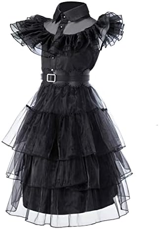 Girls Black Princess Halloween Costume Outfit for Kids