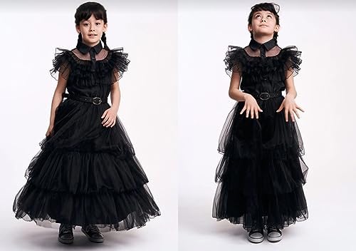 GUUZOGG Wednesday Addams Costume Dress for Girls