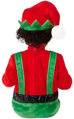 Spirit Halloween Baby Elf Jumpsuit Costume - Festive Cozy Kids Halloween