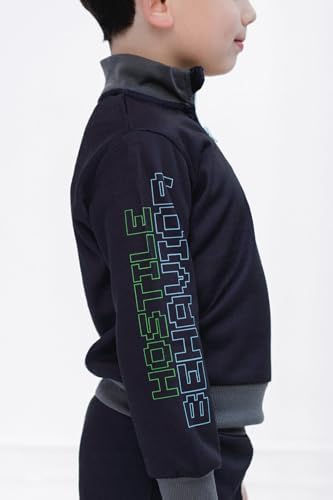 Minecraft Creeper Fleece Half Zip Set for Boys Adorable and Cozy