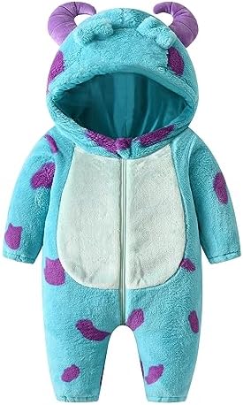 Cutie Monkeys Toddler Romper Soft Fuzzy Halloween Costume