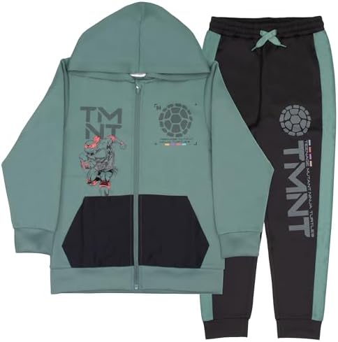 Nickelodeon Boys TMNT Zip-Up Joggers Bundle Set