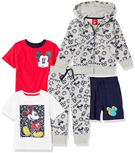 Amazon Essentials Boys Disney Marvel and Star Wars Pant Sets 5-Pack