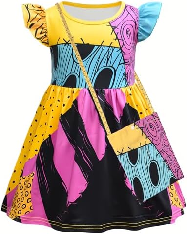 Sallys Spectacular Halloween Costume for Girls 5-in-1 Set
