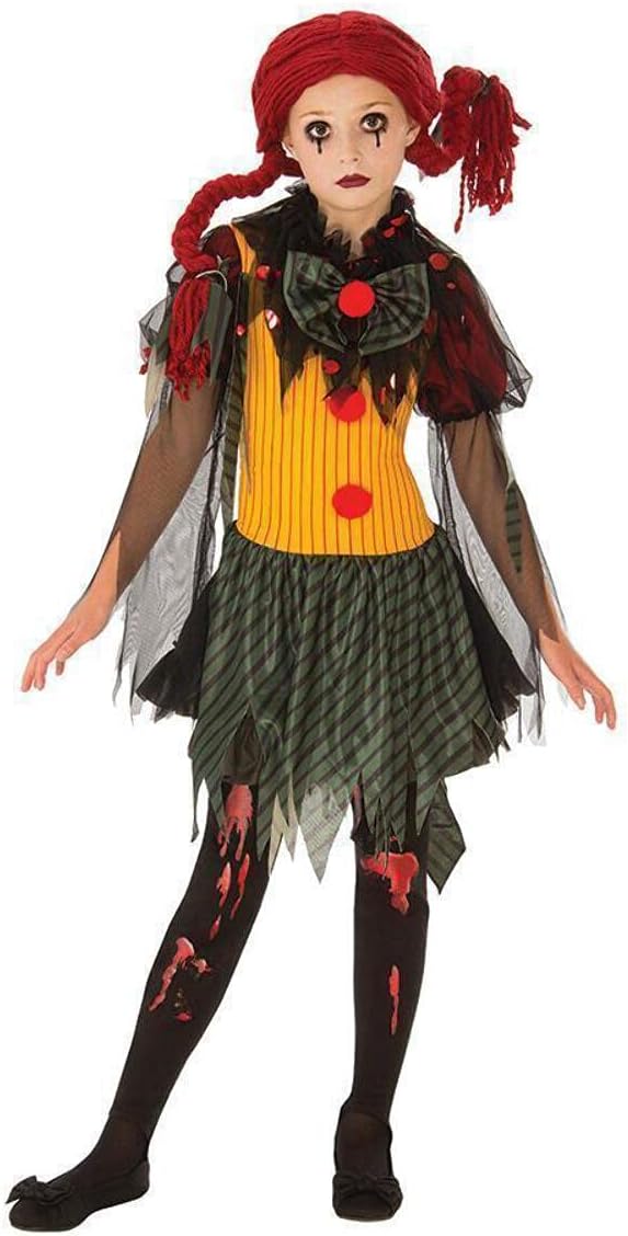 Girls Zombie Clown Costume