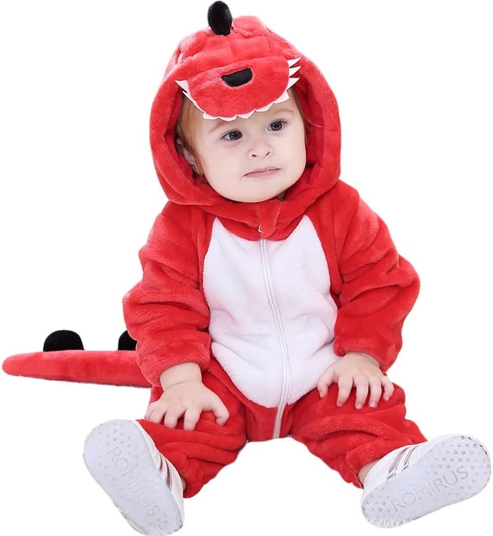 QIAONIUNIU Halloween Baby Dinosaur Romper 1-60 Months
