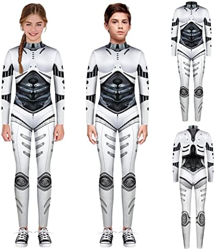 Cute Halloween 3D Print Romper Jumpsuit for Toddler White 9-10 Years