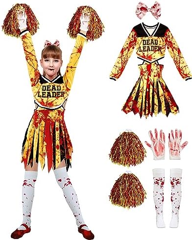 Gothic Halloween Costume - Zombie Cheerleader Slink