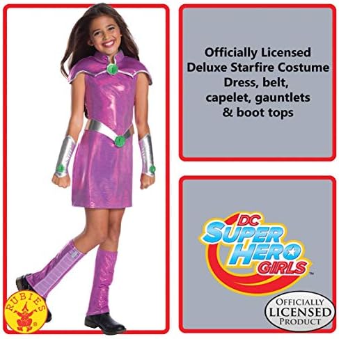 Rubies Girls DC Superhero Premium Starfire Costume Medium Party Halloween