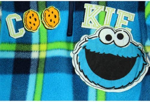 Sesame Street Boys Cookie Monster 3-Piece Fleece Set Arctic - Family Gift