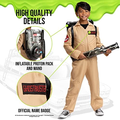 Disguise Ghostbusters Costume for Kids official Ghostbusters classic jumpsuit with Proton Pack