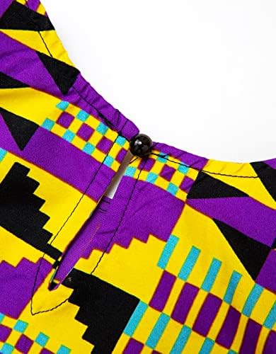 Vibrant African Dashiki Print Kids Jumpsuit