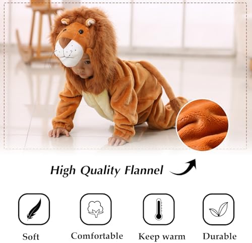 TONWHAR Halloween Cosplay Lion Costume for Kids