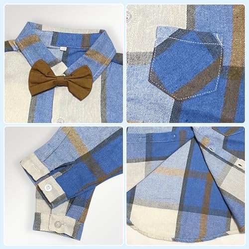 Gentleman Plaid Outfit Sets for Boys
