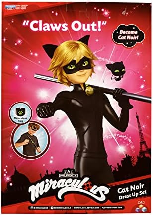 Mirror of Miraculous Ladybug Cat Noir Superhero Role-Play Collectible Kids Costume