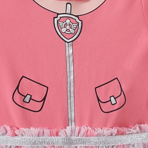 Paw Patrol Nickelodeon Girls Cosplay Hooded Telle Dress with Ears